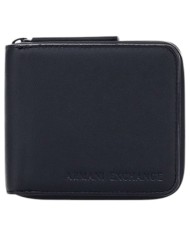 Portafoglio Armani Exchange Uomo Zip Around Leather Black