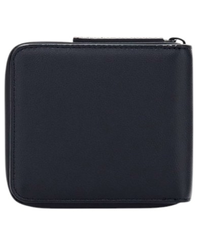Portafoglio Armani Exchange Uomo Zip Around Leather Black