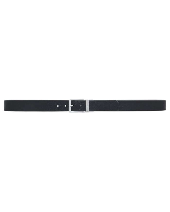 Cintura Armani Exchange Uomo Reversibile Leather Black Grey
