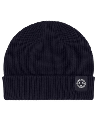 Cappello Armani Exchange Uomo Beanie Hat Deep Navy