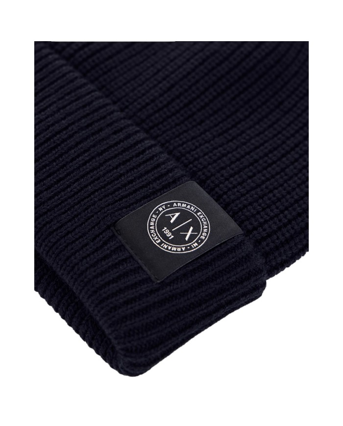Cappello Armani Exchange Uomo Beanie Hat Deep Navy