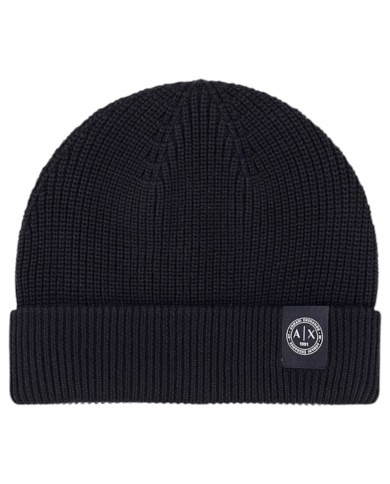 Cappello Armani Exchange Uomo Beanie Hat Black