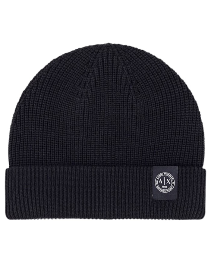Cappello Armani Exchange Uomo Beanie Hat Black
