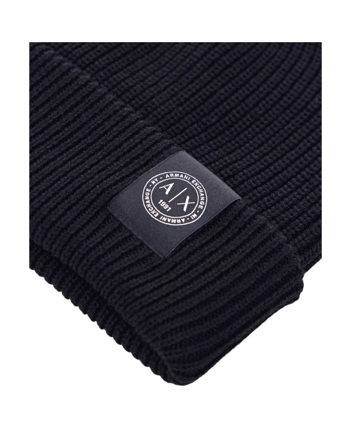 Cappello Armani Exchange Uomo Beanie Hat Black