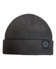 Cappello Armani Exchange Uomo Beanie Hat Beige Melange Brown
