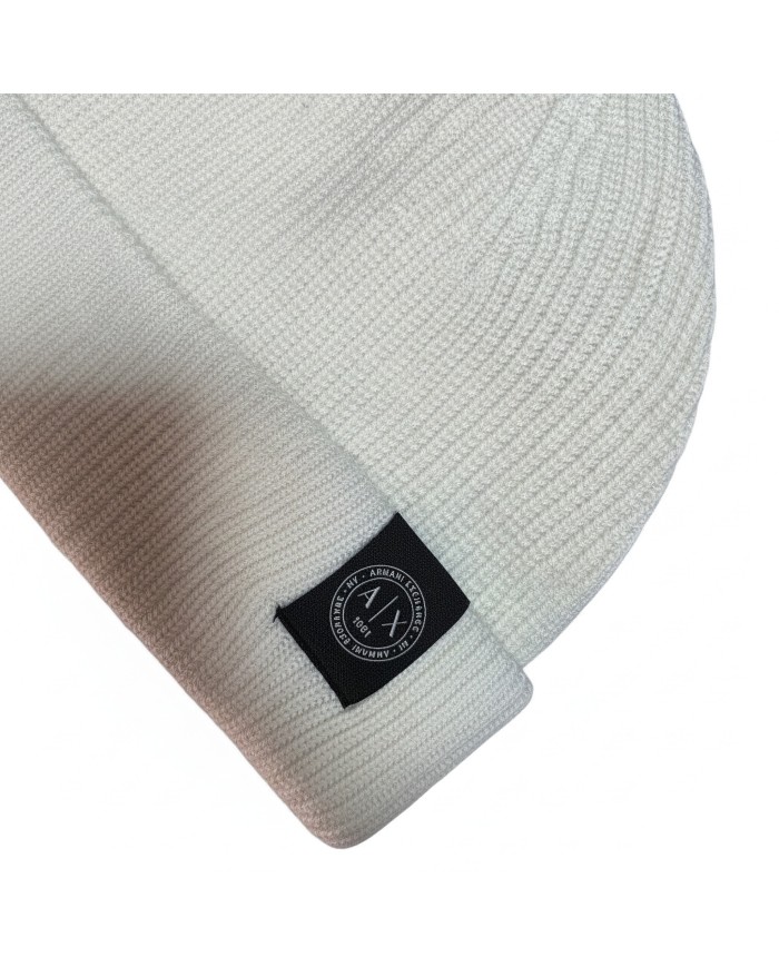 Cappello Armani Exchange Uomo Beanie Hat Vintage Off White