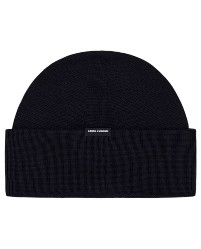 Cappello Armani Exchange Uomo Beanie Hat Black