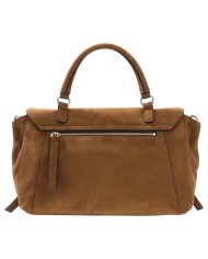 Borsa A Mano Donna Guess Devon Con Tracolla Suede Cognac