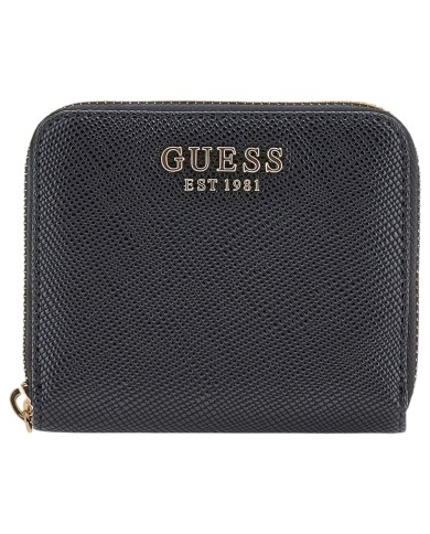 Portafoglio Donna Guess Laurel II Slg Saffiano Leather Black
