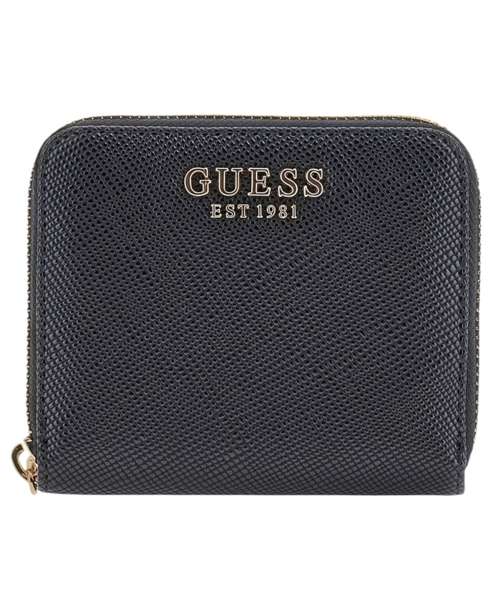 Portafoglio Donna Guess Laurel II Slg Saffiano Leather Black