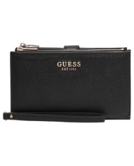 Portafoglio Donna Guess Amorette Slg Saffiano Leather Black