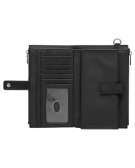 Portafoglio Donna Guess Amorette Slg Saffiano Leather Black
