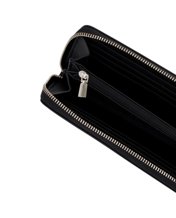 Portafoglio Donna Guess Coleen Slg G Logo Leather Black