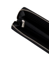Portafoglio Donna Guess Coleen Slg G Logo Leather Black