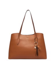 Shopper Donna Guess Melody Con Pochette Leather Caramel Brown