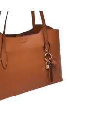 Shopper Donna Guess Melody Con Pochette Leather Caramel Brown
