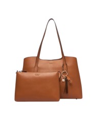 Shopper Donna Guess Melody Con Pochette Leather Caramel Brown
