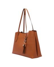 Shopper Donna Guess Melody Con Pochette Leather Caramel Brown