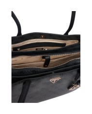 Shopper Donna Guess Noelle 4 G Logo Leather Coal Black