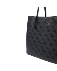 Shopper Donna Guess Noelle 4 G Logo Leather Coal Black