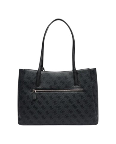 Shopper Donna Guess Noelle 4 G Logo Leather Coal Black