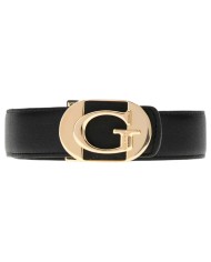 Cintura Donna Guess Coleen 4 G Logo Reversibile Leather Black Coal