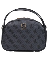 Tracolla Guess Donna Coleen 4 G Logo Leather Coal Black