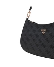 Tracolla Donna Guess Noelle II 4G Logo Leather Coal Black