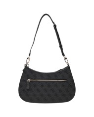 Tracolla Donna Guess Noelle II 4G Logo Leather Coal Black