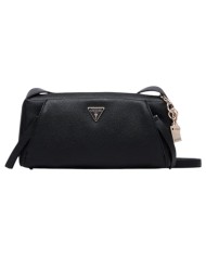 Tracolla Donna Guess Devon Mini Leather Black