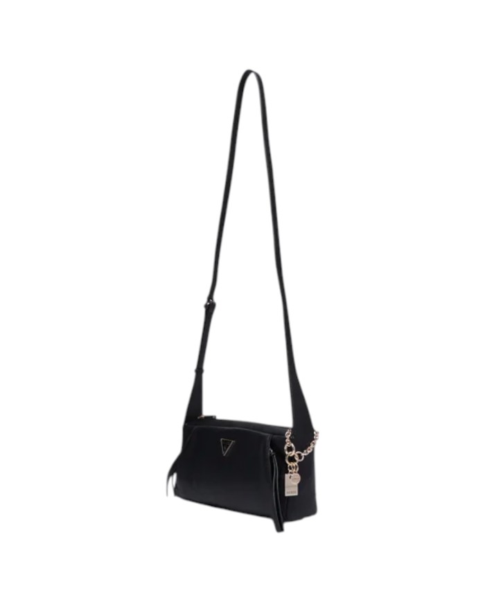 Tracolla Donna Guess Devon Mini Leather Black