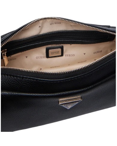 Tracolla Donna Guess Devon Mini Leather Black