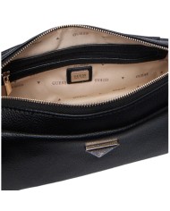 Tracolla Donna Guess Devon Mini Leather Black
