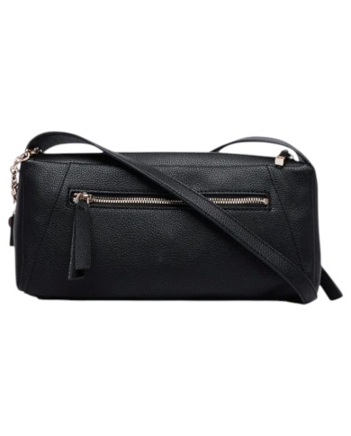 Tracolla Donna Guess Devon Mini Leather Black