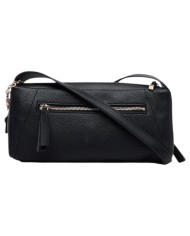 Tracolla Donna Guess Devon Mini Leather Black
