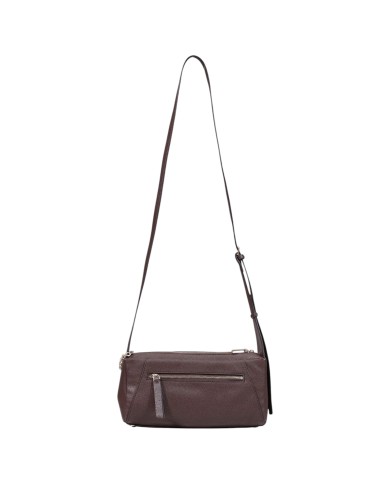 Tracolla Donna Guess Devon Mini Leather Brown