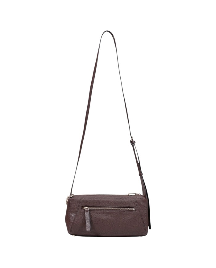 Tracolla Donna Guess Devon Mini Leather Brown