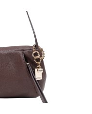 Tracolla Donna Guess Devon Mini Leather Brown