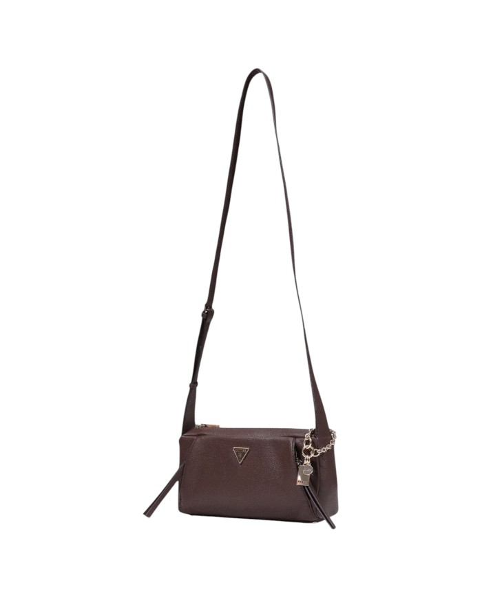 Tracolla Donna Guess Devon Mini Leather Brown