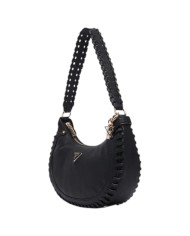Borsetta Donna Guess Hobo Petra Leather Black
