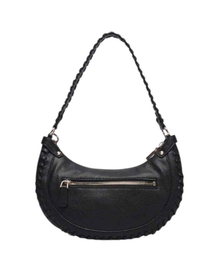 Borsetta Donna Guess Hobo Petra Leather Black