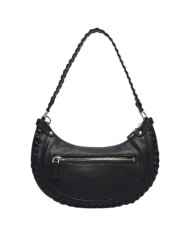 Borsetta Donna Guess Hobo Petra Leather Black