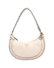 Borsetta Donna Guess Hobo Petra Leather Bone White Cream