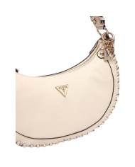 Borsetta Donna Guess Hobo Petra Leather Bone White Cream
