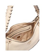 Borsetta Donna Guess Hobo Petra Leather Bone White Cream
