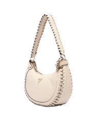 Borsetta Donna Guess Hobo Petra Leather Bone White Cream