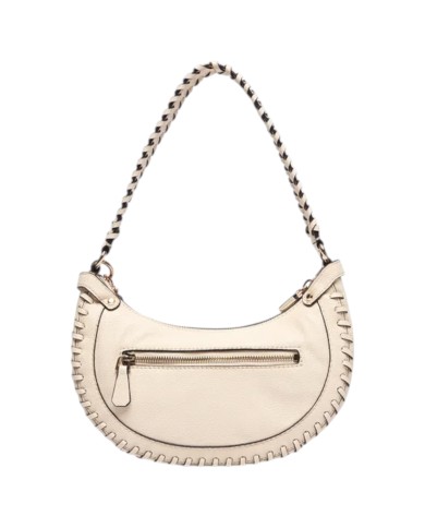 Borsetta Donna Guess Hobo Petra Leather Bone White Cream