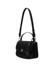 Tracolla Donna Guess Audrey 4 G Maxi Logo Leather Black