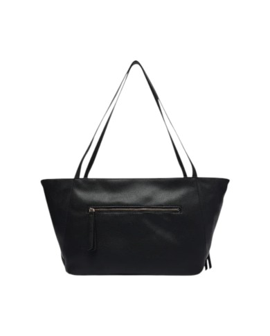 Shopper Donna Guess Devon Triangle Logo Leather Black