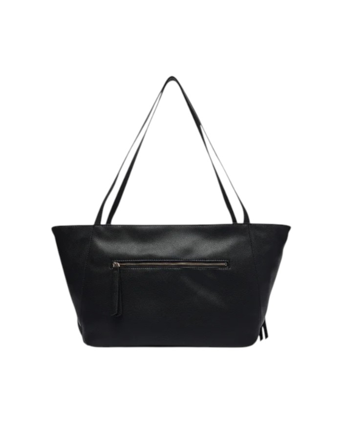 Shopper Donna Guess Devon Triangle Logo Leather Black